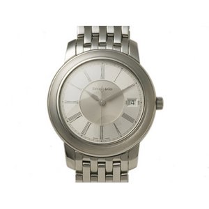 【美品 現品限り】 TIFFANY ［ティファニー］ マークラウンド　SS　メンズ　自動巻き　裏スケ　シースルー 【中古SA】