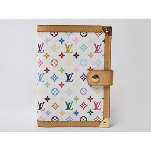 【美品 現品限り】 LOUIS VUITTON ［ルイヴィトン］ マルチカラー アジェンダPM 手帳カバー　白　ホワイト　R21074 【中古A】