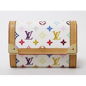 【美品 現品限り】 LOUIS VUITTON ［ルイヴィトン］ マルチカラー コインケース　白　ホワイト　M92657 【中古AB】
