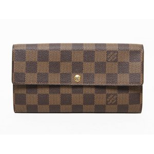 【現品限り】LOUIS VUITTON（ルイヴィトン） ダミエ ファスナー長財布　ポルトフォイユ・サラ　N61734 【中古AB】