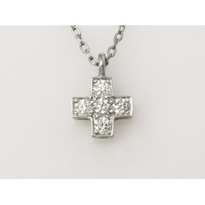 【美品 現品限り】 TIFFANY ［ティファニー］ PT950　クルーシフォーム　ネックレス 【中古A】