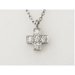 【美品 現品限り】 TIFFANY ［ティファニー］ PT950　クルーシフォーム　ネックレス 【中古A】