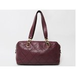 【美品 現品限り】 CHANEL ［シャネル］ チェーンショルダー　ボルドー 【中古AB】