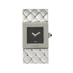 【美品 現品限り】 CHANEL ［シャネル］ マトラッセ　SS　レディース　クオーツ　時計 【中古SA】