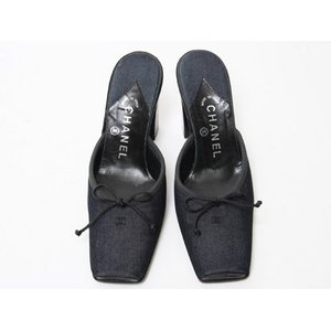 【美品 現品限り】 CHANEL ［シャネル］ パンプス　デニム　ココ　#37 【中古AB】