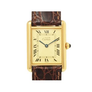 【美品 現品限り】 Cartier ［カルティエ］ マストタンク　ヴェルメイユ　レディース　クオーツ 【中古AB】
