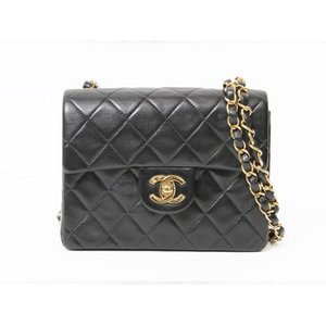 【美品 現品限り】 CHANEL ［シャネル］ ミニマトラッセ　　チェーンショルダー　バック　黒 【中古A】