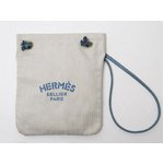 【美品 現品限り】HERMES（エルメス） アリーヌPM ベージュ/ブルージーン 【中古A】