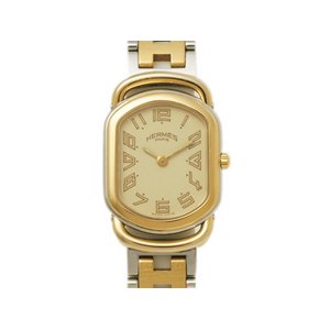 【美品 現品限り】 HERMES ［エルメス］ ラリー　コンビ　クオーツ　レディース　RA1.240 【中古B】