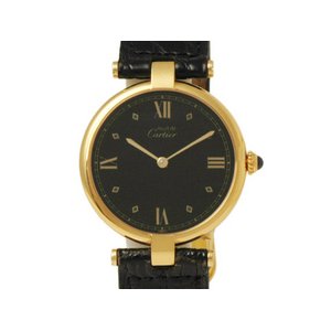 【美品 現品限り】 Cartier ［カルティエ］ マストヴェルメイユ　ラウンド　クオーツ　Dバックル 【中古BC】