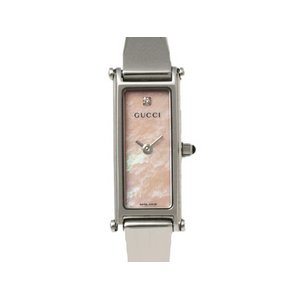 【現品限り 美品】 GUCCI ［グッチ］ 1500L　1Pダイヤ　レディース　クオーツ　ピンクシェル 【中古AB】