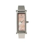 【現品限り 美品】 GUCCI ［グッチ］ 1500L　1Pダイヤ　レディース　クオーツ　ピンクシェル 【中古AB】