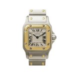 【美品 現品限り】 Cartier ［カルティエ］ サントスガルベSM　コンビ　SS/YG　観音開き　クオーツ　レディース 【中古A】