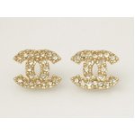 【美品 現品限り】 CHANEL ［シャネル］ ピアス　ココ　ラインストーン　ゴールド　A11　P 【未使用】