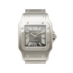 【美品 現品限り】 Cartier ［カルティエ］ サントスガルベLM　SS　観音開き　自動巻き　メンズ 【中古A】