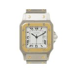 【美品 現品限り】 Cartier ［カルティエ］ サントスガルベLM　メンズ　コンビ　SS/YG　自動巻き　メンズ　旧バックル 【中古A】