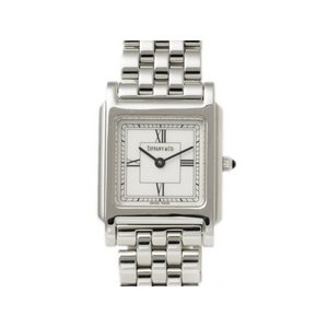 【美品 現品限り】 TIFFANY ［ティファニー］ クラシック　スクエア　レディース　クオーツ 【中古SA】