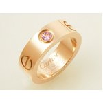 【現品限り】Cartier（カルティエ） ラブリングPG　1Pピンクサファイヤ　#44 【中古A】