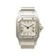 【美品 現品限り】 Cartier ［カルティエ］ サントスガルベSM クォーツ　レディース　白文字盤　旧バックル 【中...