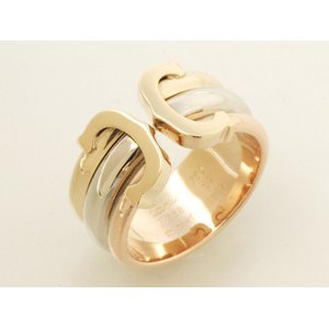 【現品限り】Cartier（カルティエ） 2Cリング　L スリーカラー　#52 【中古A】