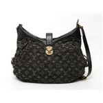 【美品 現品限り】 LOUIS VUITTON ［ルイヴィトン］ モノグラムデニム スライトリー　ショルダーバッグ　ノワール　M95835 【中古A】