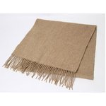 【美品 現品限り】 HERMES ［エルメス］ カシミヤマフラー　ベージュ 【中古A】
