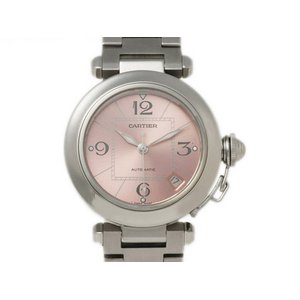 【美品 現品限り】 Cartier ［カルティエ］ パシャC　ピンク文字盤　新型　W31075M7 【中古SA】
