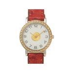 【美品 現品限り】 HERMES ［エルメス］ セリエウォッチ　SE4.220　オーストリッチ　レディース　クオーツ 【中古AB】