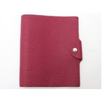 【美品 現品限り】HERMES（エルメス） 手帳カバー　ユリスPM　トゴ　ルビー 【中古SA】
