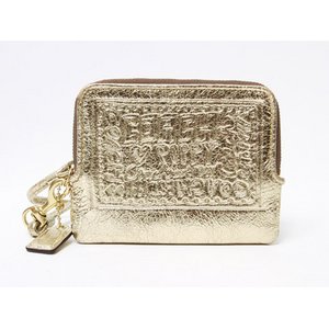 【美品 現品限り】 COACH ［コーチ］ ポピー　コインケース　ゴールド 【中古A】