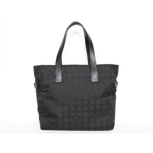 【美品 現品限り】 CHANEL ［シャネル］ トラベルライントートGM　サイドベルト付　黒　ブラック　A15825 【中古AB】