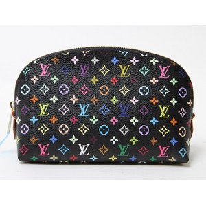 【現品限り】LOUIS VUITTON（ルイヴィトン） マルチカラー 化粧ポーチ　ポシェットコスメティック　ノワール(黒)　M47355　 【新品】