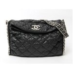 【現品限り】 CHANEL ［シャネル］ ラグジュアリーライン　チェーンアラウンド　ショルダー　ラムスキン　黒　A49892  【中古AB】
