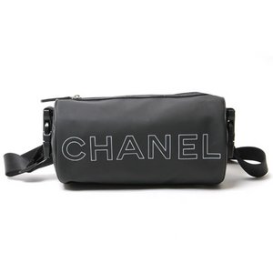 【現品限り】 CHANEL ［シャネル］ スポーツライン　斜め掛けショルダー　筒型　黒　ブラック 【新品同様】