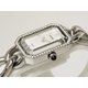 【現品限り】 CHANEL ［シャネル］ プルミエール M ホワイトシェル4Pダイヤ ベゼルダイヤ シルバー クォーツ レディース 【中古A】 - 縮小画像2