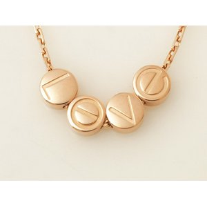 【現品限り】Cartier ［カルティエ］ ラブ　ロゴネックレス　PG 【中古SA】