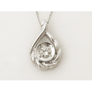 【現品限り】 No Brand ［ノーブランド］ Pt850/Pt900 ダイヤネックレス　0.20ct 【中古SA】