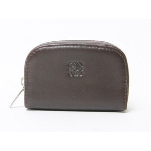 【現品限り】 Loewe ［ロエベ］ コインケース　ブラウン　レザー 【新品同様】