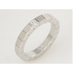 【現品限り】 Cartier ［カルティエ］ ラニエールリング　WG　1Pダイヤ　#50 【中古SA】