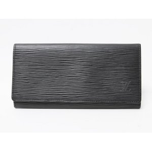 【現品限り】Louis Vuitton ［ルイヴィトン］ エピ 日本円札入れ 黒　ブラック　M63532 【中古AB】
