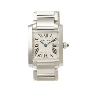 【現品限り】 Cartier ［カルティエ］ タンクフランセーズSM　SS　レディース　クォーツ　時計 【中古SA】