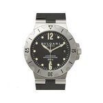 【現品限り】 BVLGARI ［ブルガリ］ ディアゴノ　スクーバー　ラバー　メンズ　自動巻き　SD38S 【中古AB】