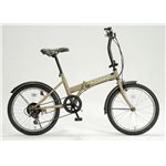 ドウシシャ　20インチ 折畳自転車  COMBAT GFD-206PCOS ベージュ