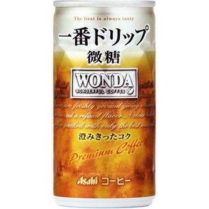 アサヒ WONDA 一番ドリップ 微糖 185g缶 60本セット (2ケース)