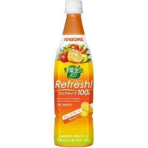 カゴメ 野菜生活100 Refresh! グレープフルーツ&レモン 777gPET 120本セット (10ケース)