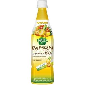 カゴメ 野菜生活100 Refresh! パインアップル&オレンジ 777gPET 120本セット (10ケース)