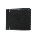 Paul Smith(ポールスミス) 小銭入れ付き 2つ折財布 レザー ブラック×ホワイト PSP837-10