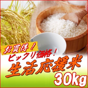 生活応援米 白米30kg【松】 （5kg×6袋）