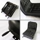フォークリフト 座椅子一体型 シートA 素材：鉄/PVC スライド調節可 ブラック(黒) - 縮小画像2