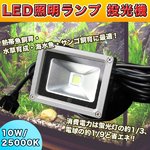 LED照明ランプ 投光器 10W/25000K 水草・熱帯魚・海水魚飼育 水槽用